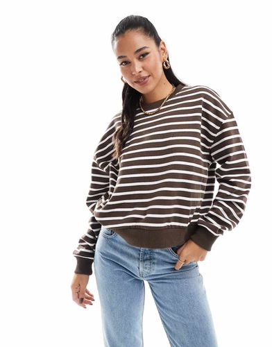 Maglione oversize e bianco a righe - Pull & Bear - Modalova