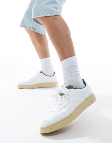 Sneakers rétro bianche con dettaglio rétro - Pull & Bear - Modalova