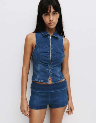 Short en jean - foncé - Pull & bear - Modalova