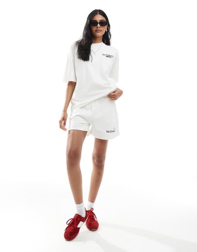 Short en jersey avec imprimé Running Club - Pull & bear - Modalova