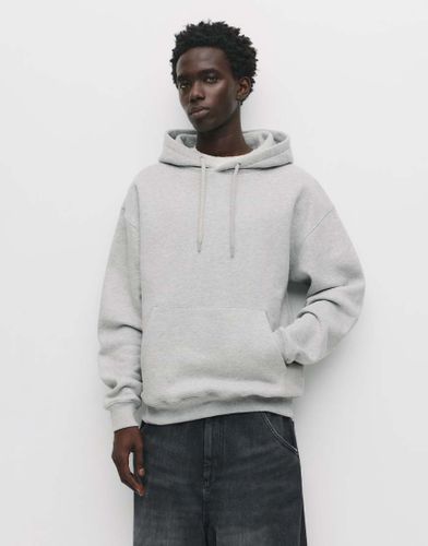 Sweat à capuche basique - chiné - Pull & bear - Modalova