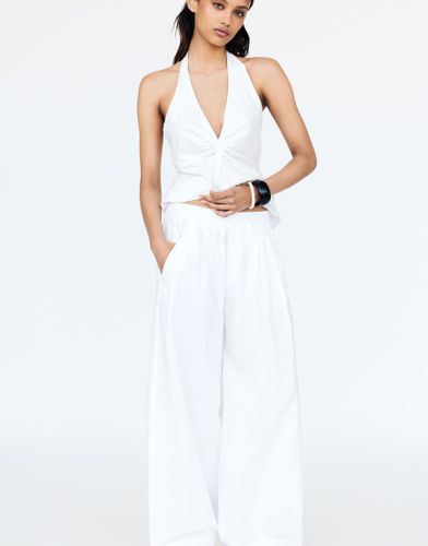 Pantalon bouffant à taille élastique - Pull & bear - Modalova