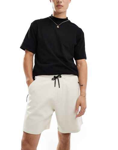 Pantaloncini basic in jersey écru - Pull & Bear - Modalova