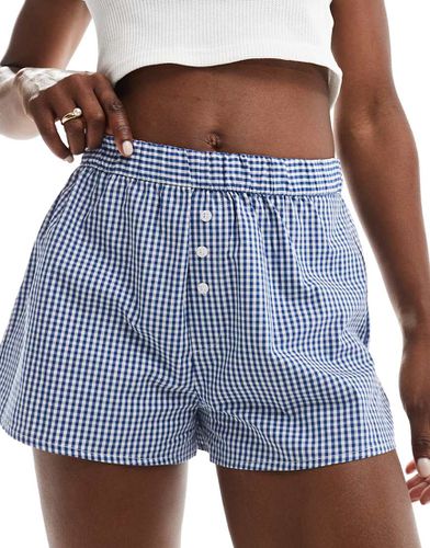 Pantaloncini stile boxer a quadri - Pull & Bear - Modalova