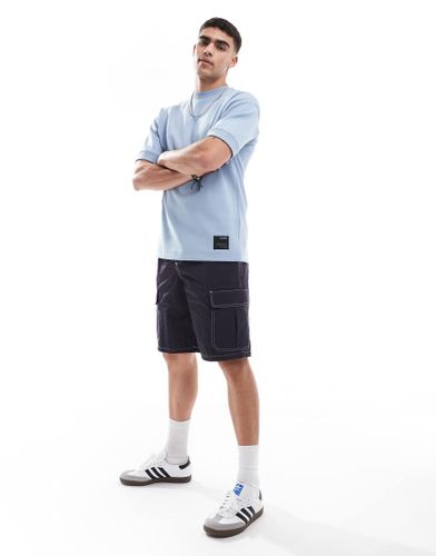 T-shirt coupe carrée - pétrole - Pull & bear - Modalova