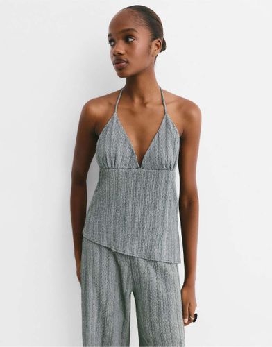 Top asymétrique en crêpe - pâle - Pull & bear - Modalova