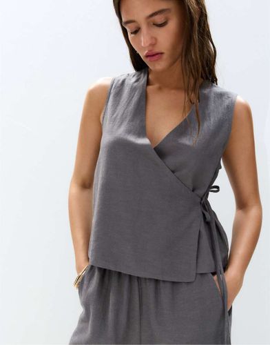 Pull & Bear - Top cache-caur - Gris - Pull & bear - Modalova