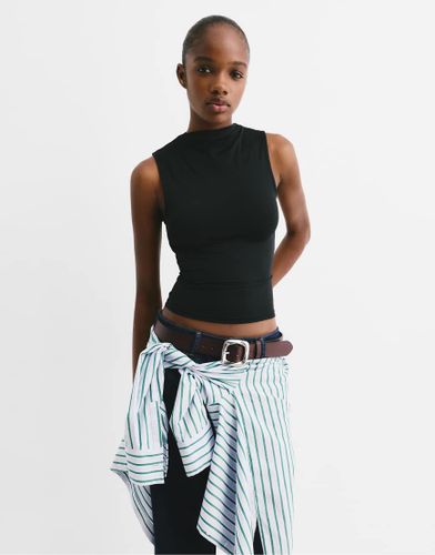 Top en polyamide avec dos ouvert - Pull & bear - Modalova