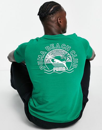 T-shirt con stampa di spiaggia sul retro - Puma - Modalova