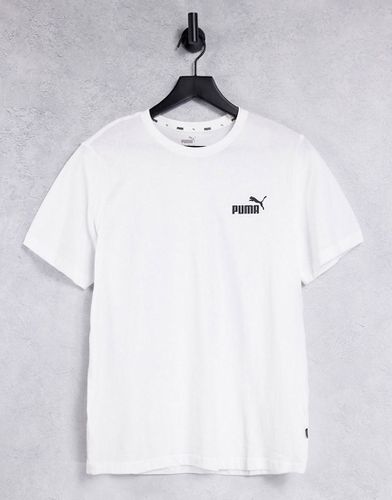 Essentials - T-shirt bianca con logo piccolo - Puma - Modalova