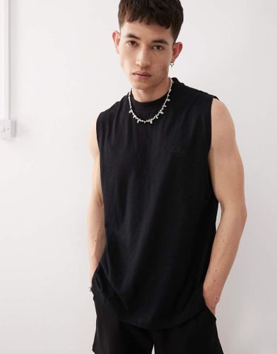 Débardeur coupe carrée en jersey flammé avec emmanchures basses - Reclaimed Vintage - Modalova