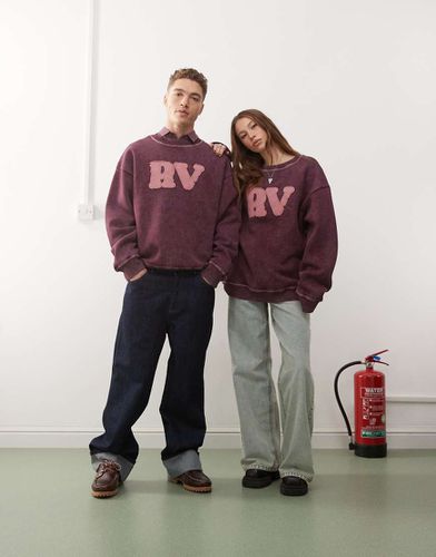 Felpa unisex bordeaux con logo - Reclaimed Vintage - Modalova