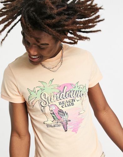 Inspired - T-shirt unisex con stampa motivo pappagallo - Reclaimed Vintage - Modalova