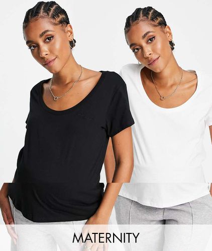 Confezione multipack di t-shirt bianche - River Island Maternity - Modalova