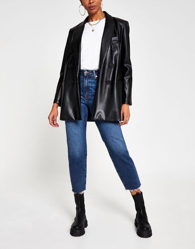 Blair - Jeans dritti a vita alta scuro - River Island - Modalova