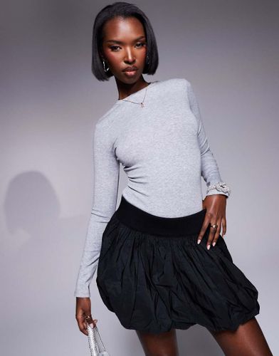 Body ras de cou à manches longues - clair - River Island - Modalova