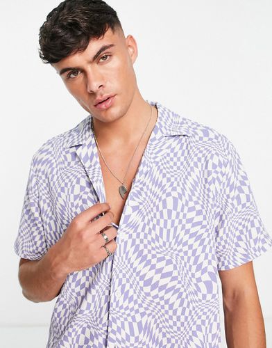 Camicia a scacchi distorti - River Island - Modalova