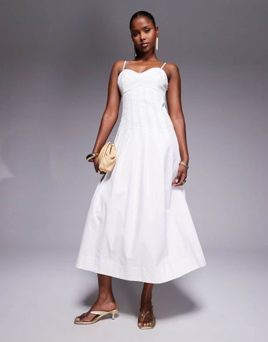 Robe mi-longue style corset - River Island - Modalova