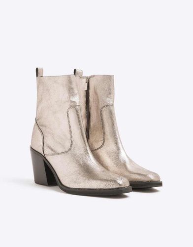 Stivali stile cowboy in pelle - River Island - Modalova