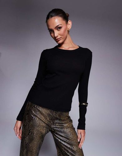 T-shirt court ajusté à manches longues - River Island - Modalova