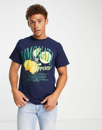 T-shirt con stampa di limonata - River Island - Modalova