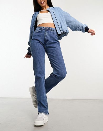 Ida - Jeans slim a vita alta con spacco lavaggio indaco - Waven - Modalova