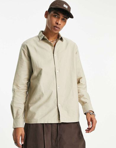 Carlo - Camicia in velluto a coste beige - Weekday - Modalova