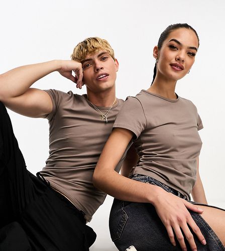 Conan - T-shirt aderente unisex color talpa - In esclusiva per ASOS - Weekday - Modalova