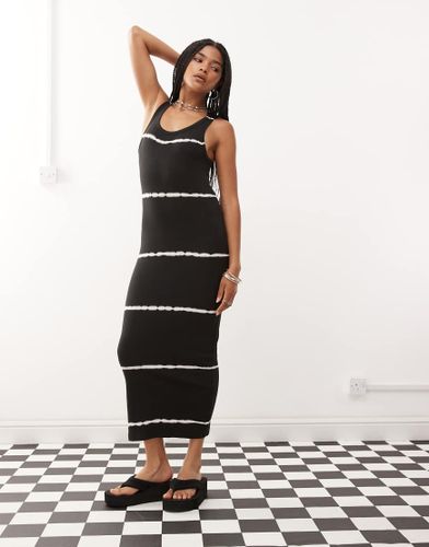 Close - Robe longueur mollet en tissu côtelé effet tie-dye - Exclusivité ASOS - Weekday - Modalova