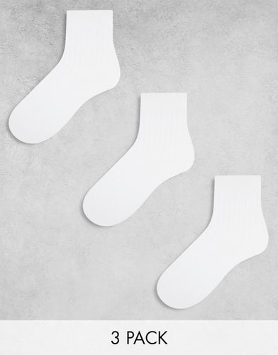 Selma - Confezione da 3 paia di calzini bianchi a coste - Weekday - Modalova