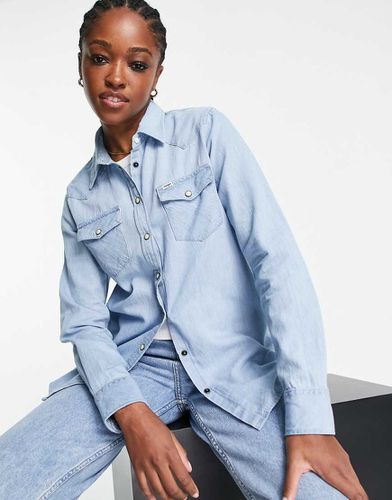 Camicia in denim lavaggio chiaro - Wrangler - Modalova