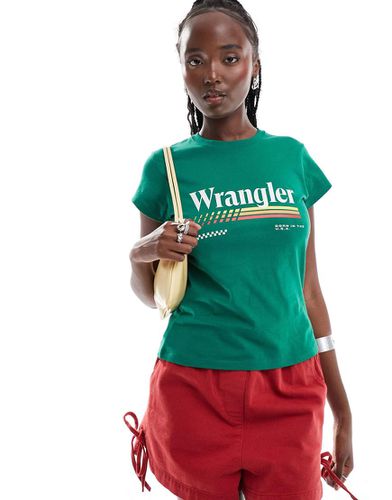 T-shirt con logo sul petto - Wrangler - Modalova