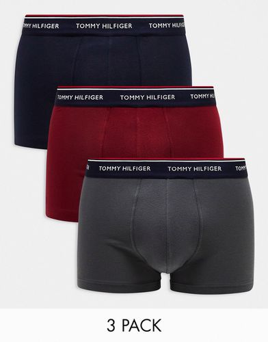 Confezione da 3 paia di boxer aderenti con elastico in vita con logo - Tommy Hilfiger - Modalova