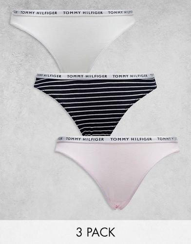 Confezione da 3 slip stile bikini bianchi, e rosa - Tommy Hilfiger - Modalova