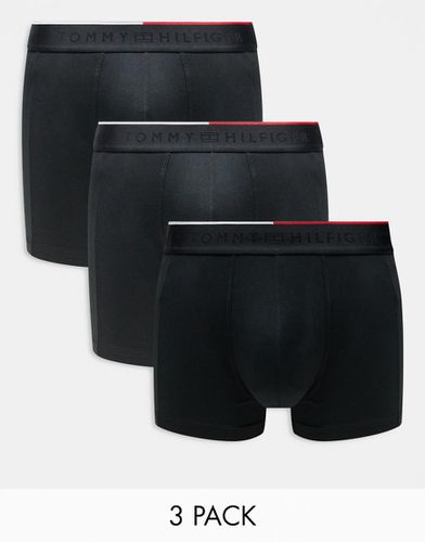 Everyday Micro fibre - Confezione da 3 boxer aderenti neri - Tommy Hilfiger - Modalova