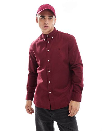 Flex - Camicia spazzolata bordeaux - Tommy Hilfiger - Modalova