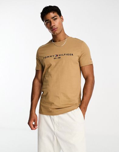 T-shirt color kaki countryside con logo tommy - Tommy Hilfiger - Modalova