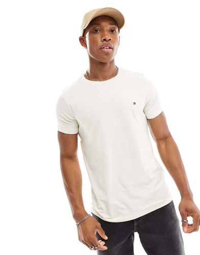 T-shirt slim stretch crema - Tommy Hilfiger - Modalova