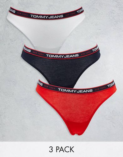 Tommy Jeans - Confezione da 3 perizomi - Tommy Hilfiger - Modalova