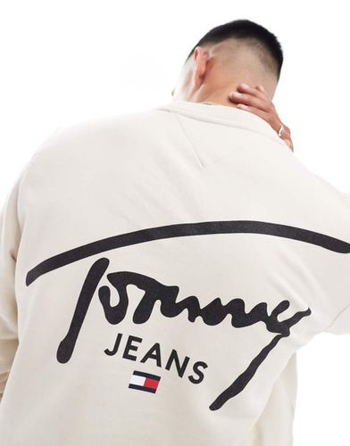 Felpa sporco con scritta del logo - Tommy Jeans - Modalova