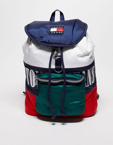 Heritage - Zaino colorblock multicolore con battente superiore - Tommy Jeans - Modalova