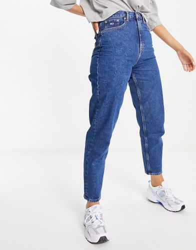 Mom jeans a vita ultra alta lavaggio medio - Tommy Jeans - Modalova