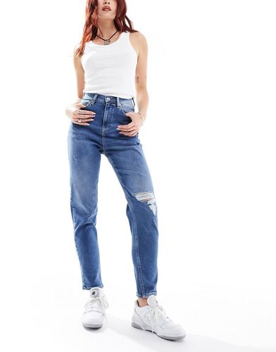 Mom jeans a vita ultra alta lavaggio medio - Tommy Jeans - Modalova