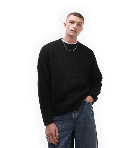 Maglione bouclé taglio comodo - Topman - Modalova