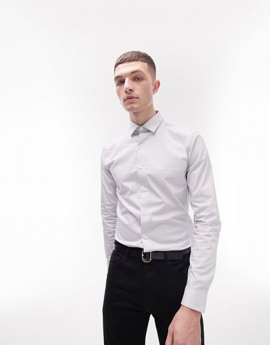 Camicia elegante grigia a maniche lunghe - Topman - Modalova