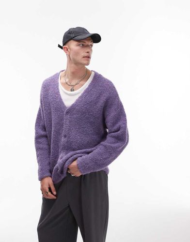 Cardigan comodo bouclé - Topman - Modalova