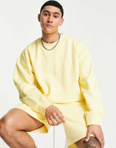 Felpa oversize pallido in coordinato - Topman - Modalova