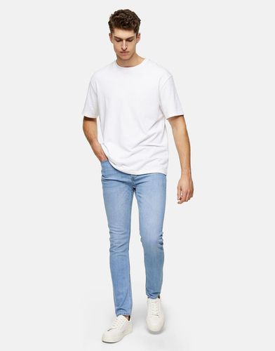 Jeans skinny elasticizzati lavaggio chiaro - Topman - Modalova