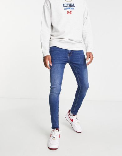 Topman - Jeans spray on blu - Topman - Modalova