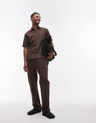 Pantalon de jogging droit en maille interlock de qualité supérieure - Topman - Modalova